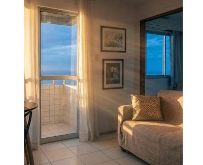 Ponta do Farol Apartment | Flat1 praia Ponta Areia vista mar boa localização
