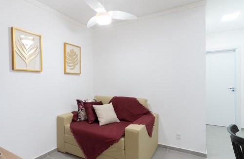 Centro Apartment | Flo - 602 - Central Novo 2 Qtos com ar, academia e lava e seca
