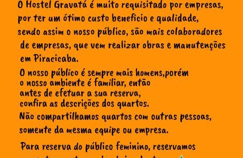 Piracicaba Hostel | Hostel Gravatá