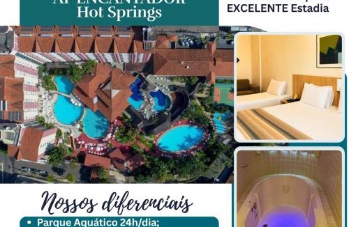 Prive das Caldas Hotel | Hot Springs - Excelente Localização, Banheira e Parq.Aquat.Termal, Enxoval