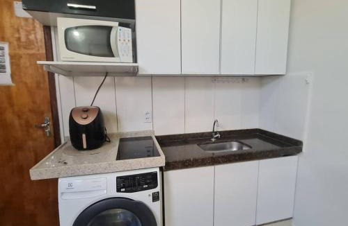 Vila Regina Apartment | Kitnet 105 central com lavadora tv smart e ar condicionado