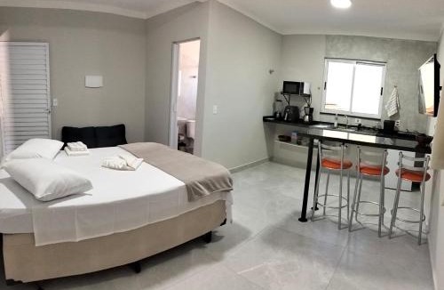 Sorocaba Apartment | Kitnet Moderna com Ar, Garagem e Wi-Fi Rápido