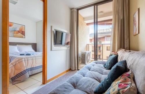 Smin Apartment | Life Resorts L 306 - Studio Beira Lago - 6 min da Esplanada - Piscina, academia, sauna, garagem - By Hospede Fácil