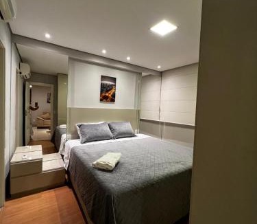 Melo Apartment | LRFlat 4 - Ótima localização! Flat todo climatizado - Conforto e requinte com portaria 24 horas