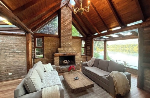 Peninsula San Pedro House | Luxury Lakefront Retreat with Stunning Mountain Views.