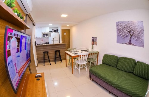 Santa Helena Apartment | Maravilhoso 1 Quarto Ar Wi-fi Garagem