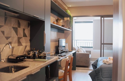 Ipiranga Apartment | Modern Studio 2 Minutes from Sacomã Metro Station, 600mb Wi-Fi | SP Expo