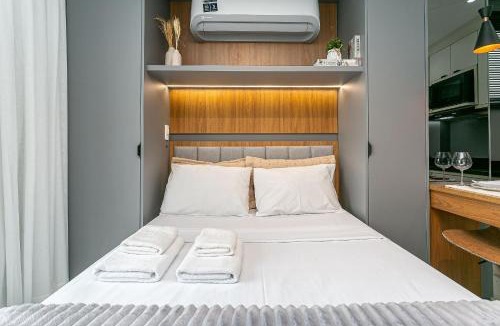 Carvoeira Apartment | Modern studio 400m from UFSC | 50" TV #CARV06