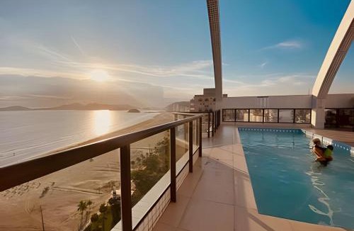 Boqueirao Apartment | Pôr do Sol Inesquecível: Vista para o Oceano
