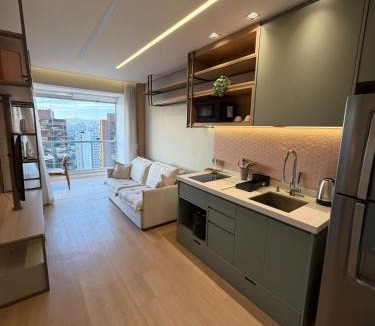 Guarulhos City Centre Apartment | Premium Studio Bosque Maia Garagem Airport