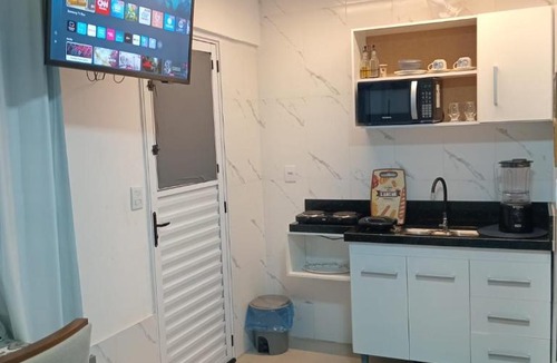 Capao da Canoa House | QUARTO AZUL com cozinha e piscina só sua