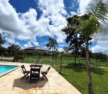 Pirenopolis House | Recanto Garota Bonita Hospedagem com Piscina na Natureza