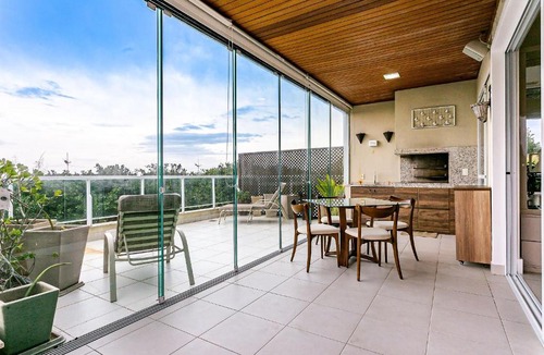 Santinho Apartment | Sea View | Large Balcony with BBQ Grill #CSA01D