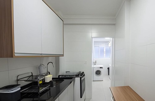 Santos Apartment | SHB - Gonzaga Beach Vibes: Feet in the Sand