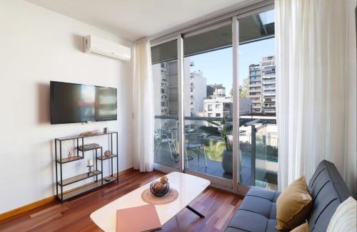 Olivos Apartment | SkyPort Olivos vista al rio pileta y cochera