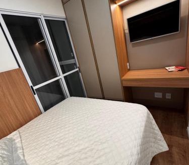 Sao Paulo Apartment | Studio Apartamento próximo ao Estádio Morumbi estação de ônibus metrô e shopping