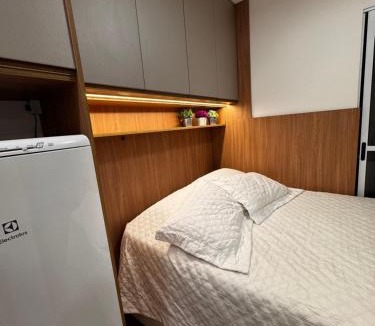 Sao Paulo Apartment | Studio Apartamento próximo ao Estádio Morumbi estação de ônibus metrô e shopping