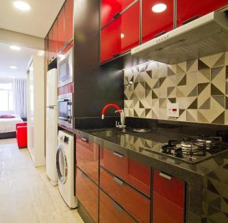Republica Apartment | Studio c/vaga de garagem