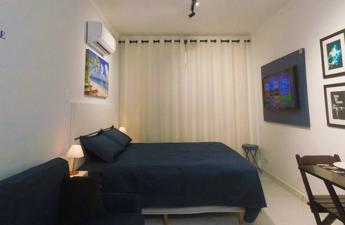 Jose Menino Apartment | Studio Confortável a Beira mar com Cozinha Completa e Estacionamento Privativo