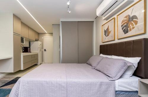 Vila Buarque House | Studio Moderno Piscina Gym e Portaria 24h