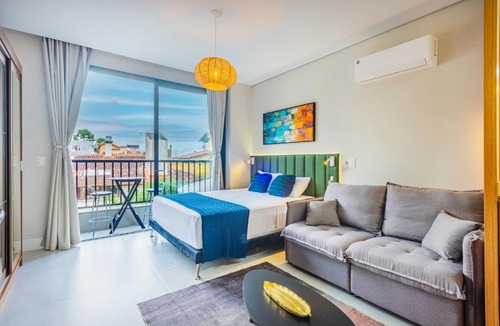 Santo Antonio de Lisboa Apartment | Studio Saint Garden - Sunset - Pool with Sea View - Santo Antonio de Lisboa - Florianopolis