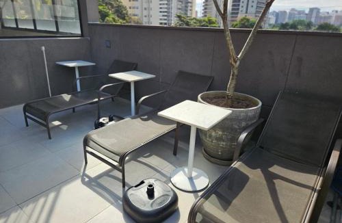 Campo Belo Apartment | Studio with a wonderful view!