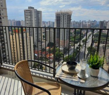 Campo Belo Apartment | Studio with a wonderful view!