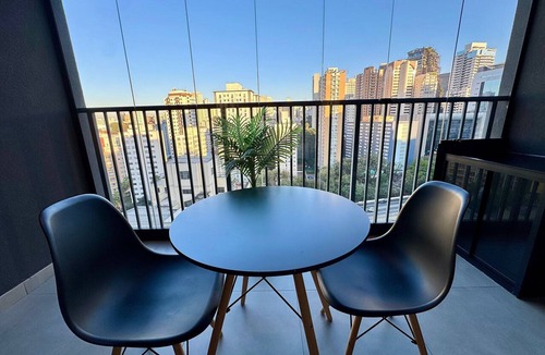 Bela Vista Apartment | Studio with balcony and coworking space near Paulista