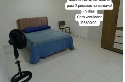 Morada Nova House | Suíte com ar condicionado e garagem