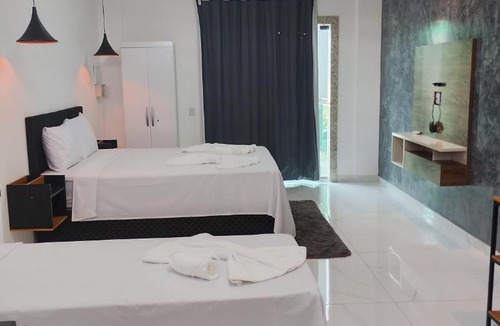 Lencois Apartment | Suíte Lençóis - Cozinha integrada