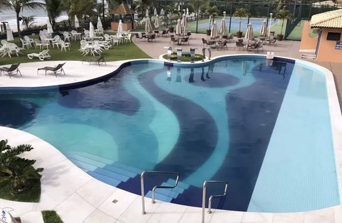 Centro Apartment | Summer House Genipabu - Guarajuba, beachfront, swimming pool, ground floor.