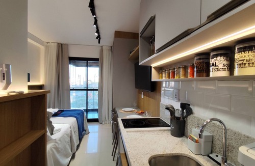 Pituba Apartment | Sunrise Apartment with Sea View in Pituba, Balcony, Beachfront and Beachfront