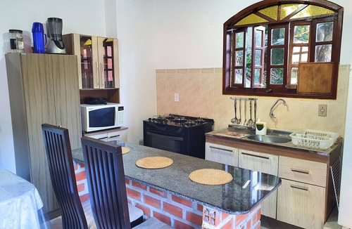 Daniela Cottage | Veranda - Charming 3-bedroom Cottage with AC in Peacefull Daniela Florianopolis