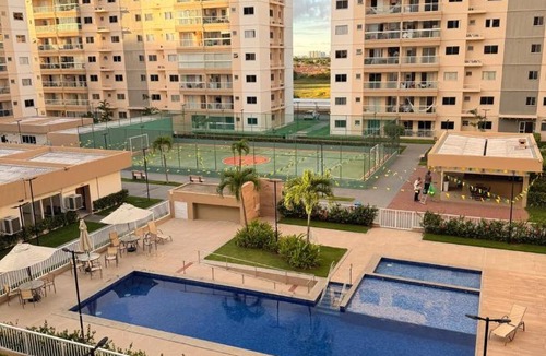 Aruanda Apartment | Vista Real Aruana AP 2 quartos com ar tv smart e piscina