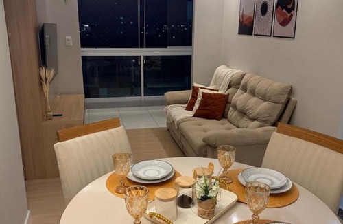 Aruanda Apartment | Vista Real Aruana AP 2 quartos com ar tv smart e piscina