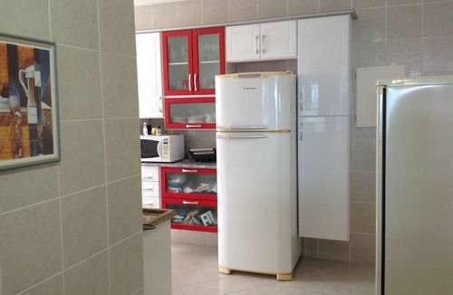 Canto do Forte Apartment | Wonderful Apt with Gourmet Balcony Facing the Beach and Sea Views