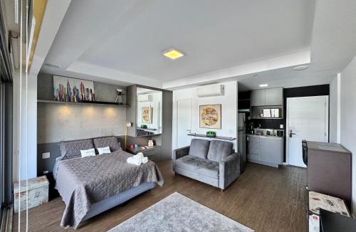 Brooklin Paulista Apartment | Yalla Stay - Cool Studio Habitarte
