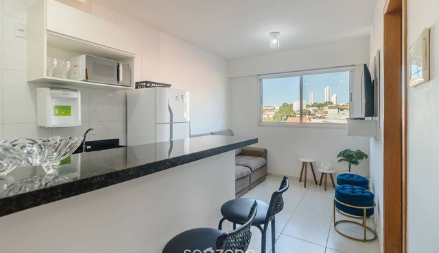 1 Bedroom Apt and A/C in Goiania Ate0302