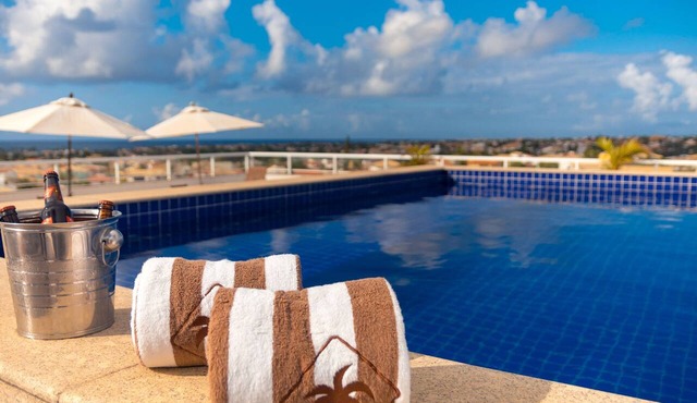 2 Units | 10 Min Walk to Vilas do Atlântico Beach | Rooftop Pool