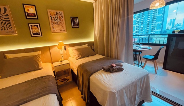 3-min walk from the Metro | swimming pool | gym | 10 min from Expo Imigrantes