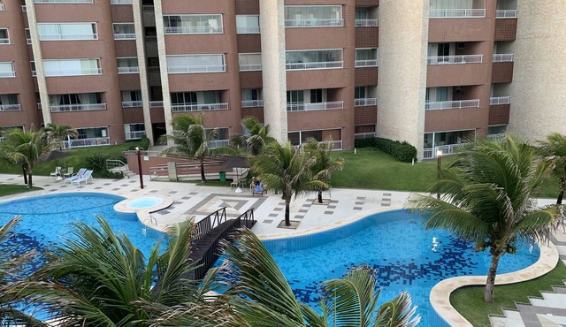 Apartment in Porto das Dunas: Beach Park is right next door and practically on the sand!