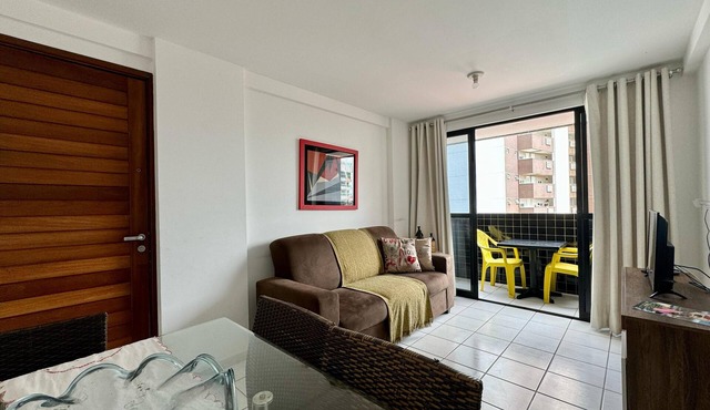 Apartment with 2/4 - 400 meters from Ponta Negra beach (sleeps 5 people)