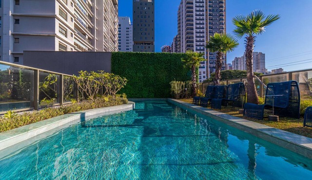 Apto com Piscina e Academia perto do Aeroporto CGH in São Paulo