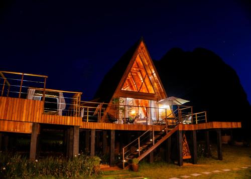 Cabana Kattegat, luxo, jacuzzi, lareira, vista espetacular