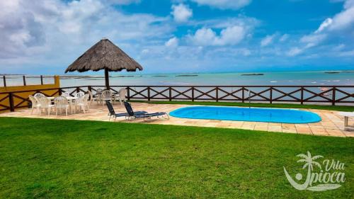 Casa à Beira Mar, piscina e 4 suítes na praia de Ipioca-Maceió-AL - Vila Ipioca
