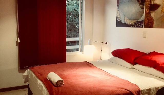 CHARMING 2 BEDROOMS WITH 1 BEDROOM/1 SEA ROOM/UP TO 6 PEOPLE/AIR/WIFI/GARAGE in Florianópolis