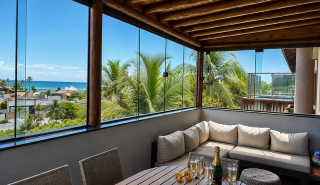 Cobertura Beira-Mar | 4 Quartos | Varanda Gourmet e Churrasqueira | Barra Bali | Destino BSM 418