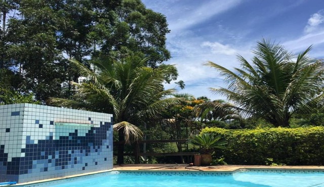 Country house in the interior of São Paulo state - swimming pool, 4 bedrooms, large green area - Bofete, SP