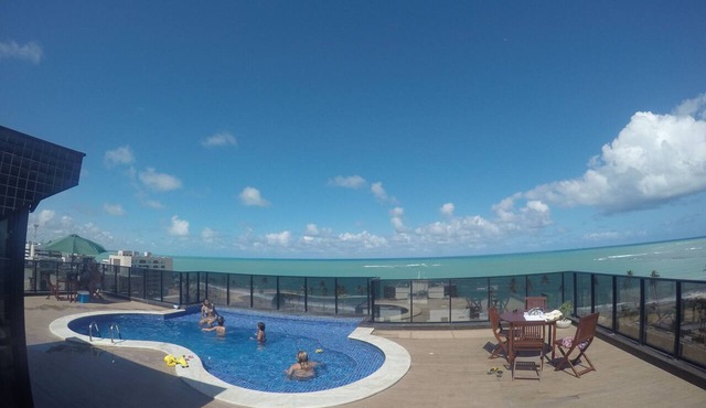 Cozy 1-bedroom apartment in pleasant Maceió with AC and gym