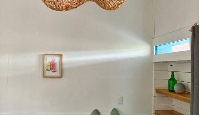Cozy studio BRISA in La Pedrera with AC, WiFi, front deck on a garden in La Pedrera